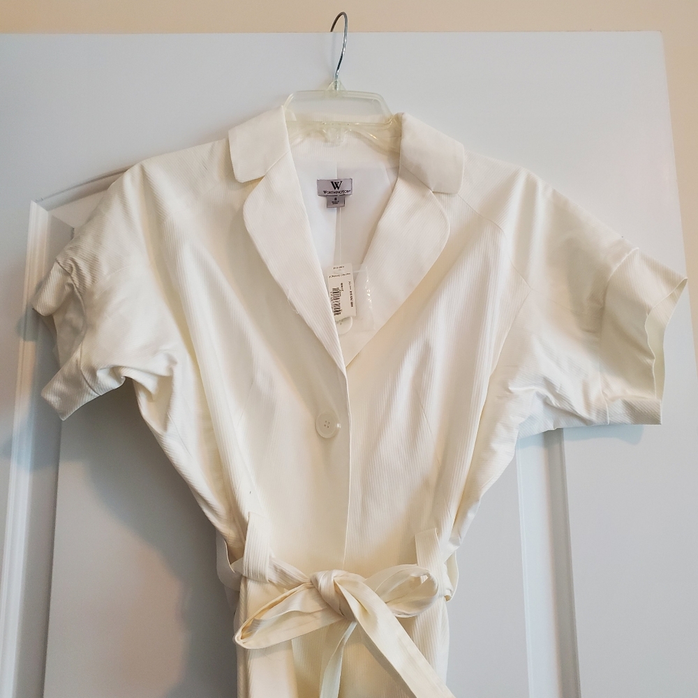 NWT Creamy white Worthington lined blazer